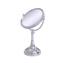 Allied Brass DM-1/5X-SCH - Height Adjustable 8 Inch Vanity Top Make-Up Mirror 5X Magnification