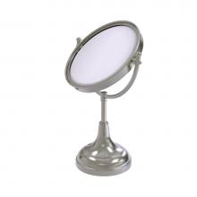 Allied Brass DM-2/5X-SN - 8 Inch Vanity Top Make-Up Mirror 5X Magnification