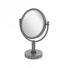 Allied Brass DM-4D/2X-GYM - 8 Inch Vanity Top Make-Up Mirror 2X Magnification