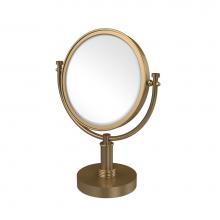 Allied Brass DM-4G/2X-BBR - 8 Inch Vanity Top Make-Up Mirror 2X Magnification