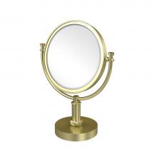 Allied Brass DM-4T/3X-SBR - 8 Inch Vanity Top Make-Up Mirror 3X Magnification