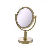 Allied Brass DM-4T/4X-SBR - 8 Inch Vanity Top Make-Up Mirror 4X Magnification
