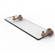 Allied Brass DT-1/16-BBR - Dottingham Collection 16 Inch Single Glass Shelf