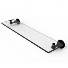Allied Brass DT-1/22-BKM - Dottingham Collection 22 inch Glass Vanity Shelf with Beveled Edges