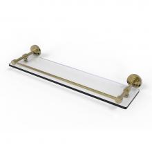 Allied Brass DT-1/22-GAL-UNL - Dottingham 22 Inch Glass Shelf with Gallery Rail