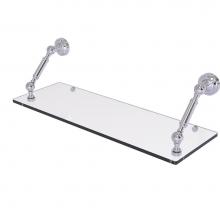 Allied Brass DT-1-24-PC - Dottingham Collection 24 Inch Floating Glass Shelf