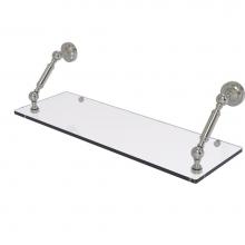 Allied Brass DT-1-24-SN - Dottingham Collection 24 Inch Floating Glass Shelf