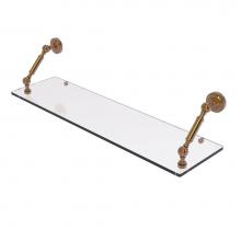 Allied Brass DT-1-30-BBR - Dottingham Collection 30 Inch Floating Glass Shelf