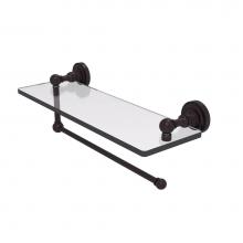 Allied Brass DT-1PT/16-ABZ - Dottingham Collection Paper Towel Holder with 16 Inch Glass Shelf