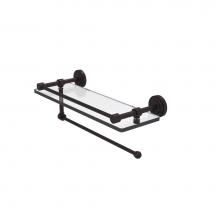 Allied Brass DT-1PT/16-GAL-ABZ - Dottingham Collection Paper Towel Holder with 16 Inch Gallery Glass Shelf