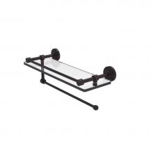 Allied Brass DT-1PT/16-GAL-VB - Dottingham Collection Paper Towel Holder with 16 Inch Gallery Glass Shelf