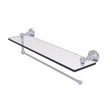 Allied Brass DT-1PT/22-SCH - Dottingham Collection Paper Towel Holder with 22 Inch Glass Shelf