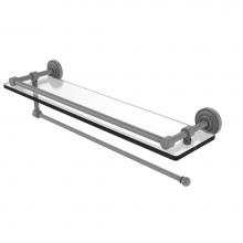 Allied Brass DT-1PT/22-GAL-GYM - Dottingham Collection Paper Towel Holder with 22 Inch Gallery Glass Shelf