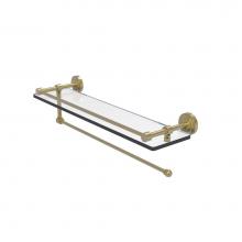 Allied Brass DT-1PT/22-GAL-SBR - Dottingham Collection Paper Towel Holder with 22 Inch Gallery Glass Shelf