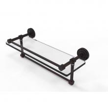 Allied Brass DT-1TB/16-GAL-VB - Dottingham 16 Inch Gallery Glass Shelf with Towel Bar