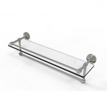 Allied Brass DT-1TB/22-GAL-SN - Dottingham 22 Inch Gallery Glass Shelf with Towel Bar