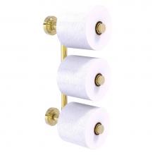 Allied Brass DT-24-3-UNL - Dottingham Collection 3 Roll Reserve Roll Toilet Paper Holder - Unlacquered Brass