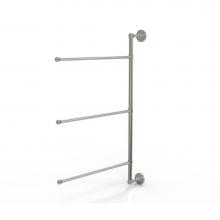 Allied Brass DT-27/3/16/28-SN - Dottingham Collection 3 Swing Arm Vertical 28 Inch Towel Bar