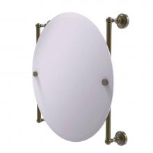 Allied Brass DT-27-90-ABR - Dottingham Collection Round Frameless Rail Mounted Mirror