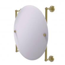 Allied Brass DT-27-90-SBR - Dottingham Collection Round Frameless Rail Mounted Mirror