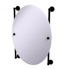 Allied Brass DT-27-91-BKM - Dottingham Collection Oval Frameless Rail Mounted Mirror