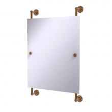 Allied Brass DT-27-92-BBR - Dottingham Collection Rectangular Frameless Rail Mounted Mirror