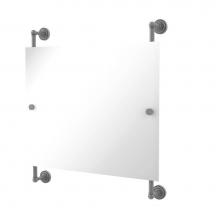 Allied Brass DT-27-93-GYM - Dottingham Landscape Rectangular Frameless Rail Mounted Mirror