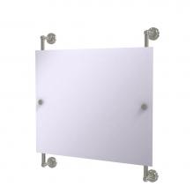 Allied Brass DT-27-93-SN - Dottingham Landscape Rectangular Frameless Rail Mounted Mirror