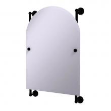 Allied Brass DT-27-94-BKM - Dottingham Collection Arched Top Frameless Rail Mounted Mirror