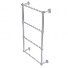 Allied Brass DT-28D-30-SCH - Dottingham Collection 4 Tier 30 Inch Ladder Towel Bar with Dotted Detail