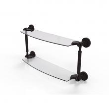Allied Brass DT-34/18-ORB - Dottingham Collection 18 Inch Two Tiered Glass Shelf
