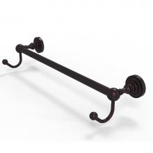 Allied Brass DT-41-18-HK-ABZ - Dottingham Collection 18 Inch Towel Bar with Integrated Hooks