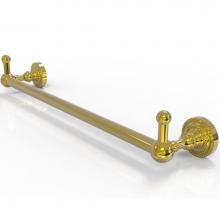 Allied Brass DT-41-18-PEG-PB - Dottingham Collection 18 Inch Towel Bar with Integrated Hooks