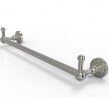 Allied Brass DT-41-24-PEG-SN - Dottingham Collection 24 Inch Towel Bar with Integrated Hooks
