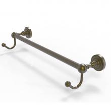 Allied Brass DT-41-30-HK-ABR - Dottingham Collection 30 Inch Towel Bar with Integrated Hooks
