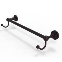 Allied Brass DT-41-30-HK-ABZ - Dottingham Collection 30 Inch Towel Bar with Integrated Hooks