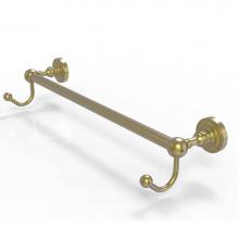 Allied Brass DT-41-36-HK-SBR - Dottingham Collection 36 Inch Towel Bar with Integrated Hooks