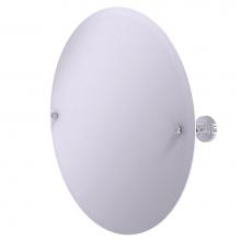 Allied Brass DT-90-PC - Frameless Round Tilt Mirror with Beveled Edge