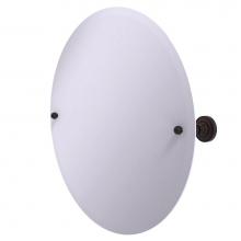 Allied Brass DT-90-VB - Frameless Round Tilt Mirror with Beveled Edge