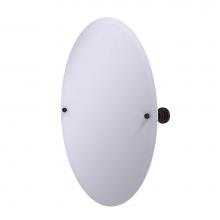Allied Brass DT-91-ABZ - Frameless Oval Tilt Mirror with Beveled Edge