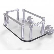 Allied Brass DT-GT-5-SCH - Dottingham Collection Wall Mounted Glass Guest Towel Tray