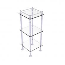 Allied Brass ET-14X143TGL-PC - Three Tier Etagere with 14 Inch x 14 Inch Shelves