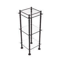 Allied Brass ET-14X143TGL-VB - Three Tier Etagere with 14 Inch x 14 Inch Shelves