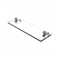 Allied Brass FT-1/16-GYM - Foxtrot 16 Inch Glass Vanity Shelf with Beveled Edges