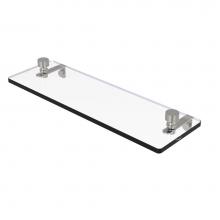 Allied Brass FT-1/16-SN - Foxtrot 16 Inch Glass Vanity Shelf with Beveled Edges