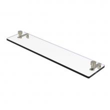 Allied Brass FT-1/22-PNI - Foxtrot 22 Inch Glass Vanity Shelf with Beveled Edges