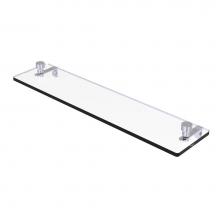 Allied Brass FT-1/22-SCH - Foxtrot 22 Inch Glass Vanity Shelf with Beveled Edges