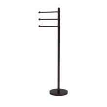 Allied Brass GLT-3-ABZ - 49 Inch Towel Stand with 3 Pivoting Arms