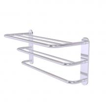 Allied Brass HTL-3-PC - Three Tier Hotel Style Towel Shelf with Drying Rack