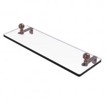Allied Brass MA-1/16-CA - Mambo 16 Inch Glass Vanity Shelf with Beveled Edges